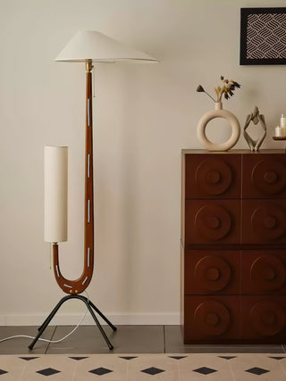 Novael Lampadaire en Tissu Scandinave