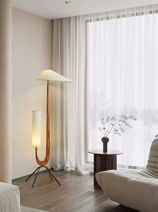 Novael Lampadaire en Tissu Scandinave