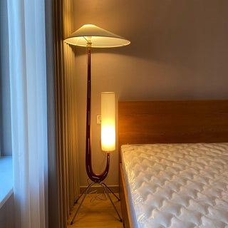 Novael Lampadaire en Tissu Scandinave