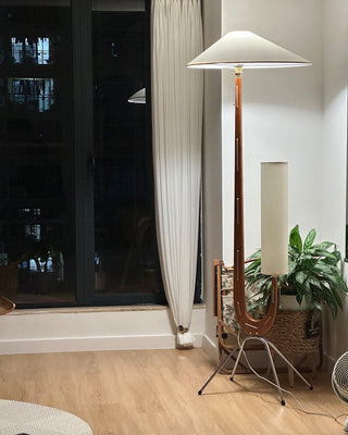 Novael Lampadaire en Tissu Scandinave