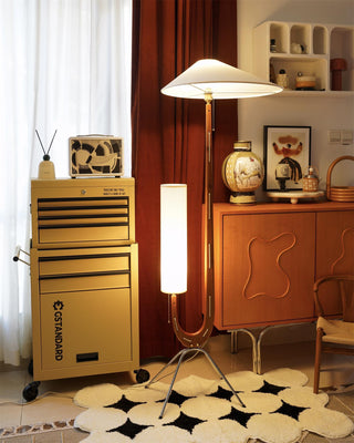 Novael Lampadaire en Tissu Scandinave