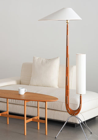 Novael Lampadaire en Tissu Scandinave
