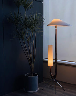 Novael Lampadaire en Tissu Scandinave