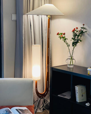 Novael Lampadaire en Tissu Scandinave
