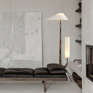 Novael Lampadaire en Tissu Scandinave