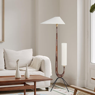 Novael Lampadaire en Tissu Scandinave