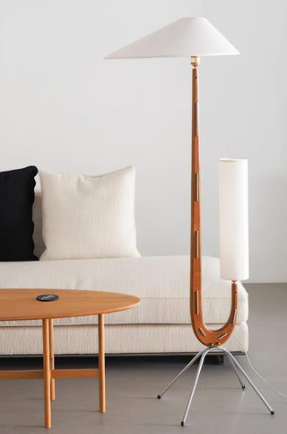 Novael Lampadaire en Tissu Scandinave
