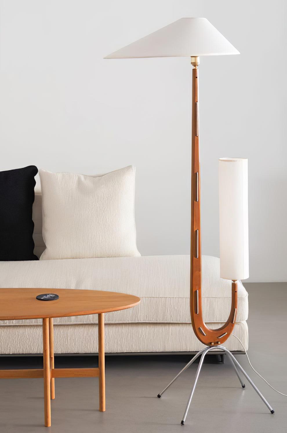 Novael Lampadaire en Tissu Scandinave