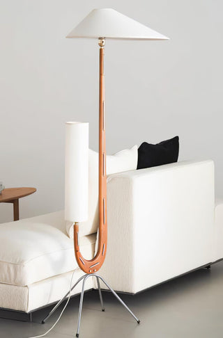 Novael Lampadaire en Tissu Scandinave