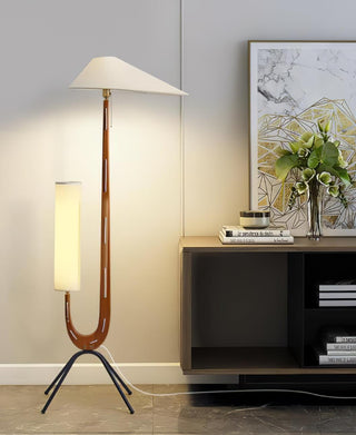 Novael Lampadaire en Tissu Scandinave