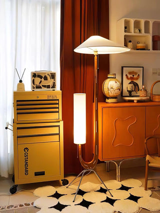 Novael Lampadaire en Tissu Scandinave