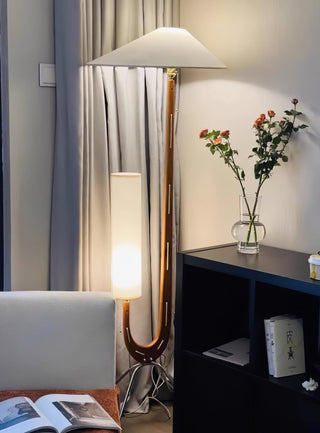 Novael Lampadaire en Tissu Scandinave