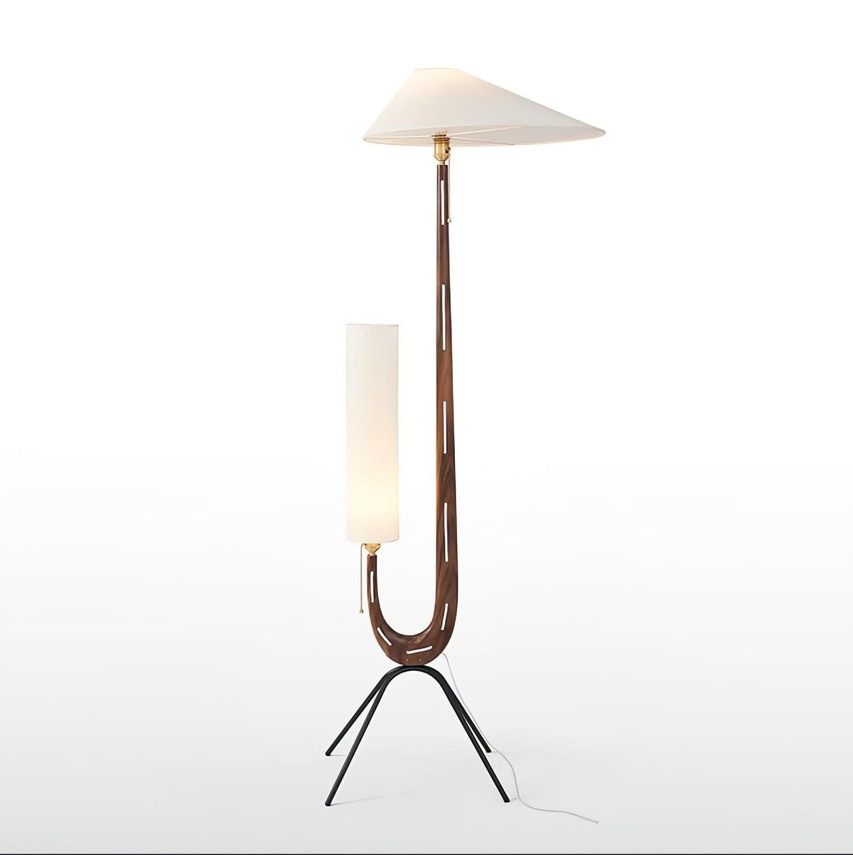 Novael Lampadaire en Tissu Scandinave