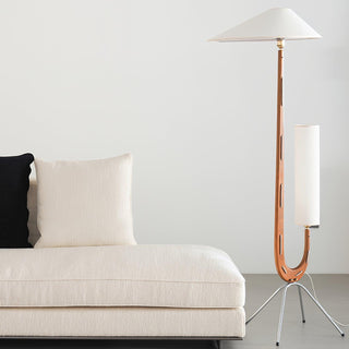 Novael Lampadaire en Tissu Scandinave