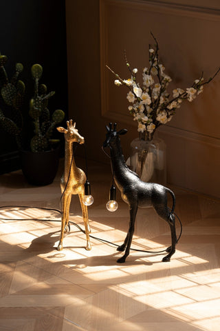 Fexl Lampadaire Sculpture Girafe Royale Luxueux