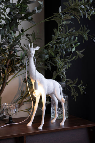Fexl Lampadaire Sculpture Girafe Royale Luxueux