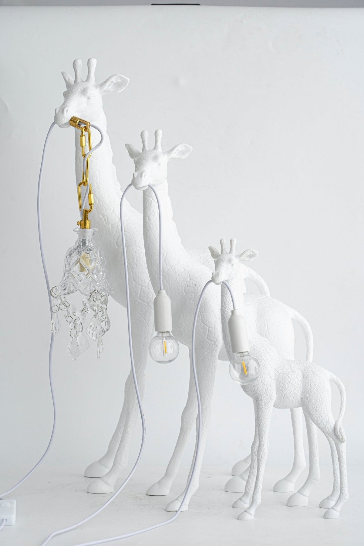 Fexl Lampadaire Sculpture Girafe Royale Luxueux
