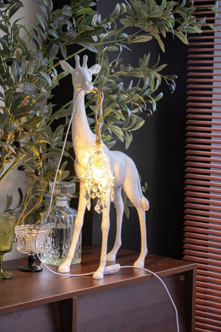 Fexl Lampadaire Sculpture Girafe Royale Luxueux