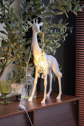 Fexl Lampadaire Sculpture Girafe Royale Luxueux