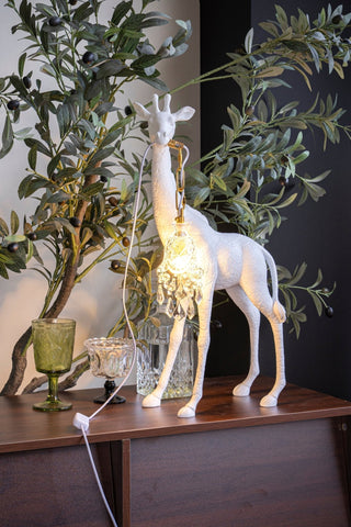 Fexl Lampadaire Sculpture Girafe Royale Luxueux