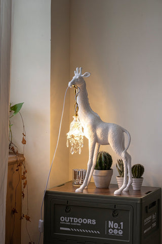 Fexl Lampadaire Sculpture Girafe Royale Luxueux