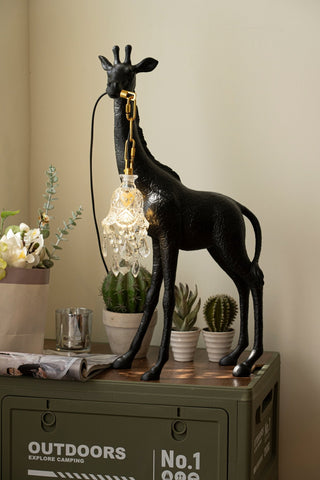 Fexl Lampadaire Sculpture Girafe Royale Luxueux