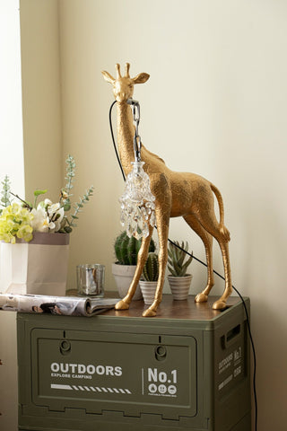 Fexl Lampadaire Sculpture Girafe Royale Luxueux
