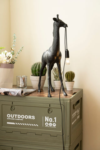 Fexl Lampadaire Sculpture Girafe Royale Luxueux