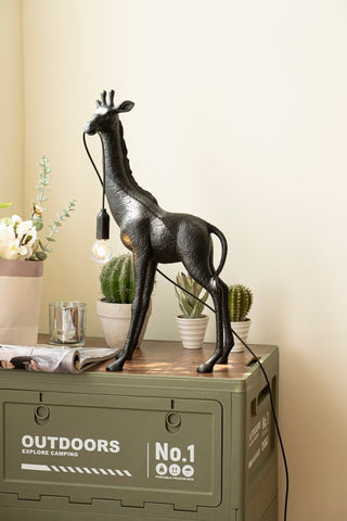 Fexl Lampadaire Sculpture Girafe Royale Luxueux
