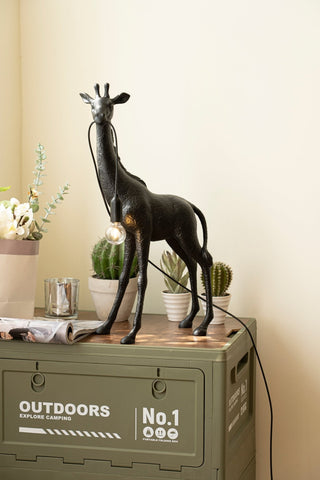 Fexl Lampadaire Sculpture Girafe Royale Luxueux