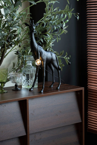 Fexl Lampadaire Sculpture Girafe Royale Luxueux