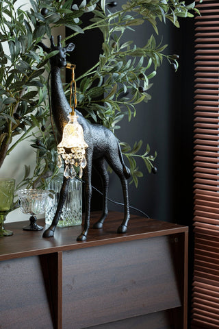 Fexl Lampadaire Sculpture Girafe Royale Luxueux