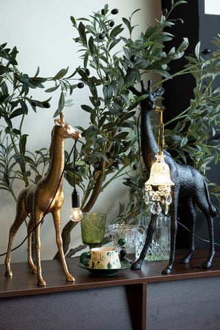 Fexl Lampadaire Sculpture Girafe Royale Luxueux