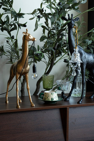 Fexl Lampadaire Sculpture Girafe Royale Luxueux