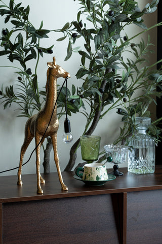 Fexl Lampadaire Sculpture Girafe Royale Luxueux