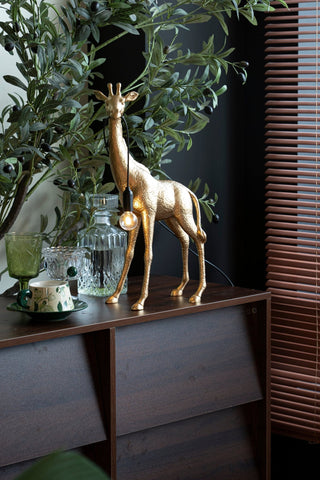 Fexl Lampadaire Sculpture Girafe Royale Luxueux