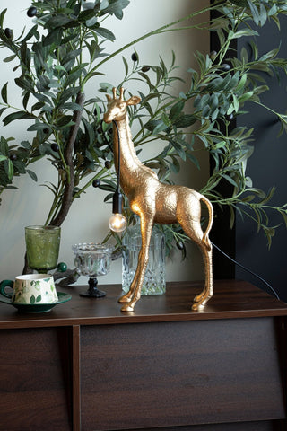 Fexl Lampadaire Sculpture Girafe Royale Luxueux