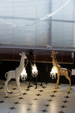 Fexl Lampadaire Sculpture Girafe Royale Luxueux
