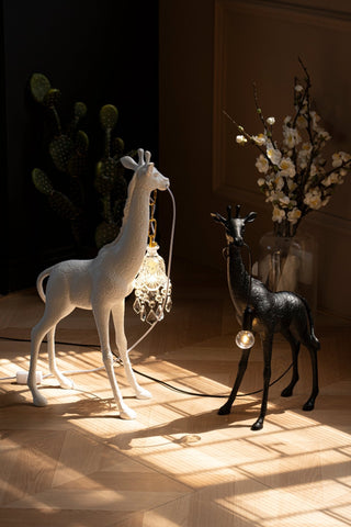 Fexl Lampadaire Sculpture Girafe Royale Luxueux