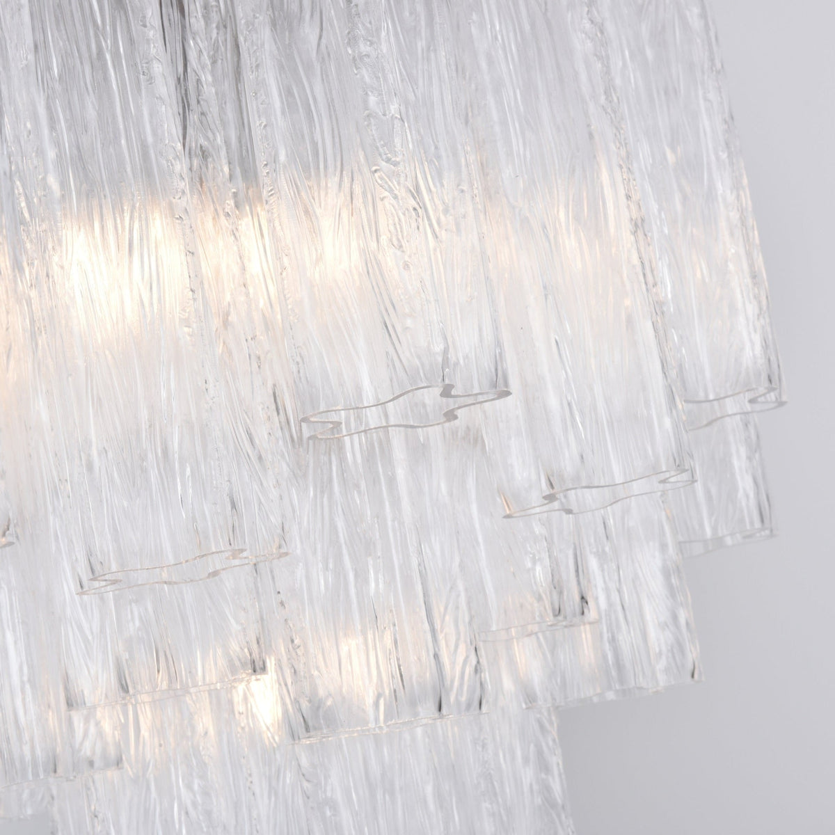 Torine Lustre en Verre Clair Moderne