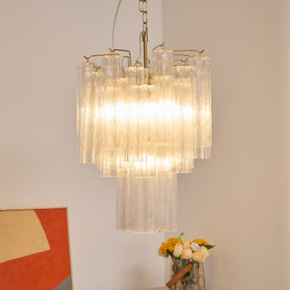 Aurora Lustre en Verre Clair Moderne