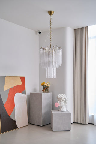 Aurora Lustre en Verre Clair Moderne