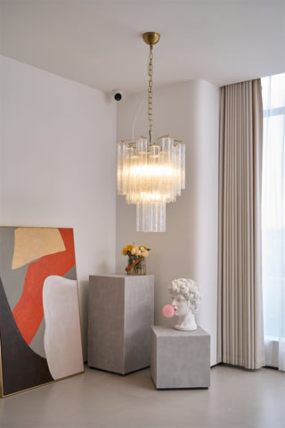 Aurora Lustre en Verre Clair Moderne
