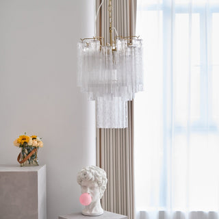 Aurora Lustre en Verre Clair Moderne