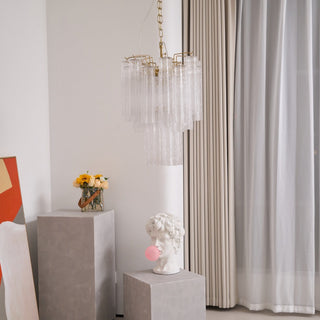 Aurora Lustre en Verre Clair Moderne