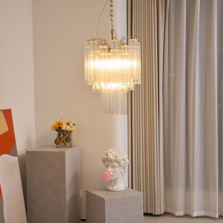 Aurora Lustre en Verre Clair Moderne