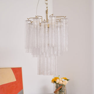 Aurora Lustre en Verre Clair Moderne
