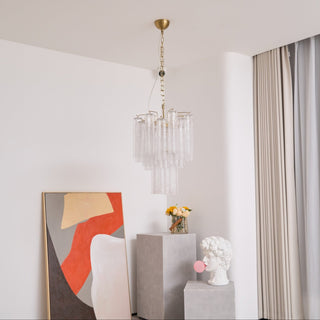 Aurora Lustre en Verre Clair Moderne