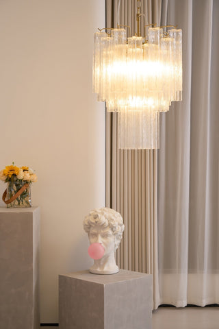 Aurora Lustre en Verre Clair Moderne