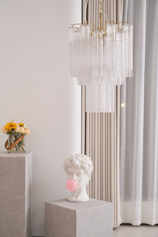 Aurora Lustre en Verre Clair Moderne
